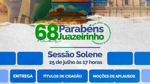 Juazeirinho celebra 68 anos de emancipação política com sessão solene na Câmara Municipal